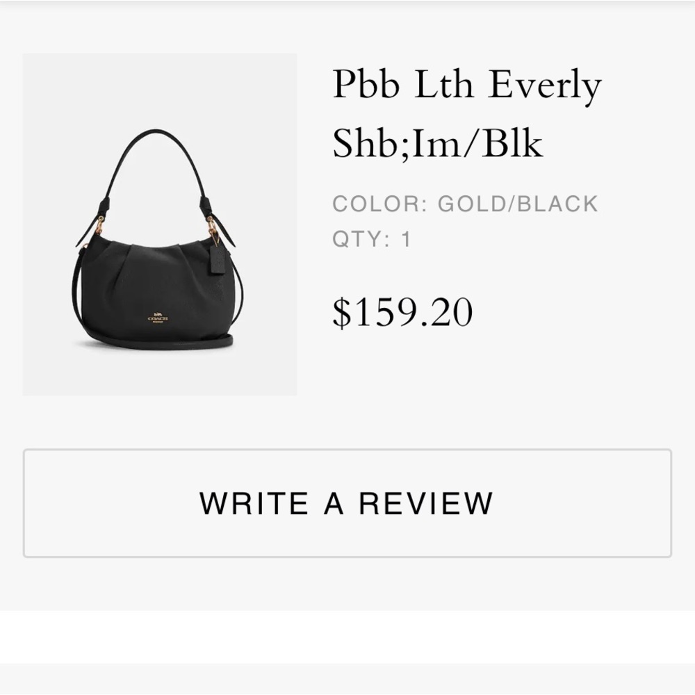 Coach Everly shoulder bag